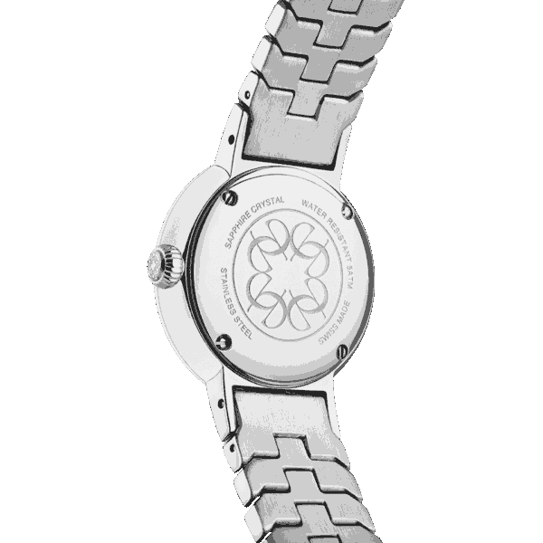IDYLLE DIAMOND SS  green mother-of-pearl dial, with 59 diamonds on the bezel and index.