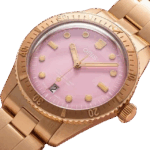 Oris Divers Sixty-Five, Dial:Red  Metalbracelet bronze