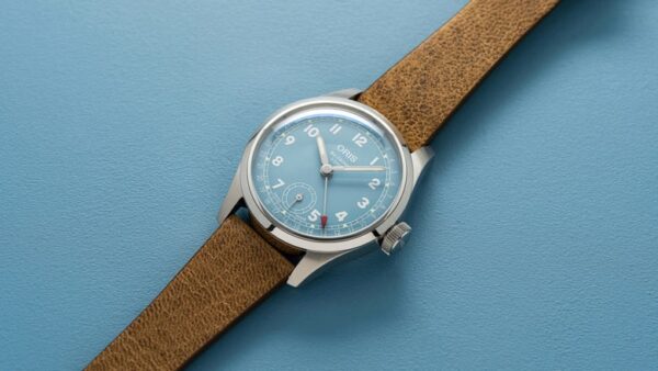 Oris Big Crown Cal. 473 Dial: blue, arab num Leatherstrap olive brown