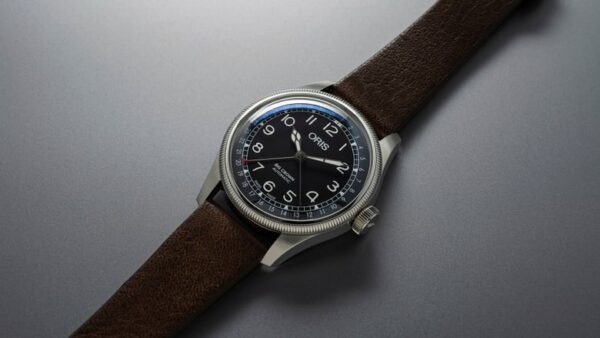 Waldenburgerbahn Ltd. Ed. Dial: grey, arab num Leatherstrap dark brown