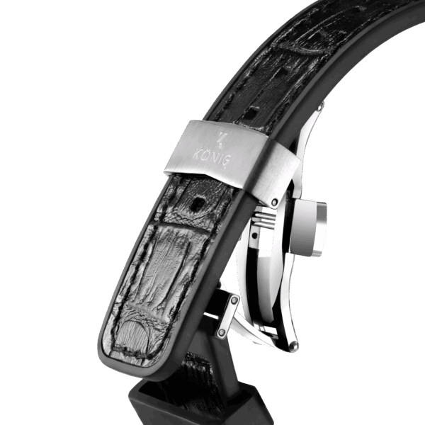 SS Case, 32pcs Black Diamond on Index, Silver Sunray Dial, LTR/RBR-Black