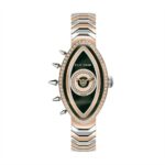 SS Case, RG bezel, 86pcs Diamonds on Bezel and Dial, Green Dial (same as ESEA002 but RG Hands,  TT SS/RG Band-Butterfly Buckle