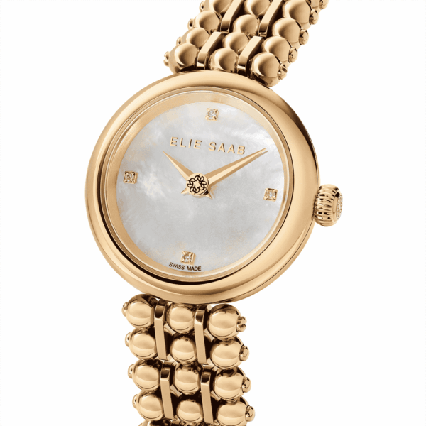 GP Case, 4pcs Diamonds on Index, White MOP Dial, GP
