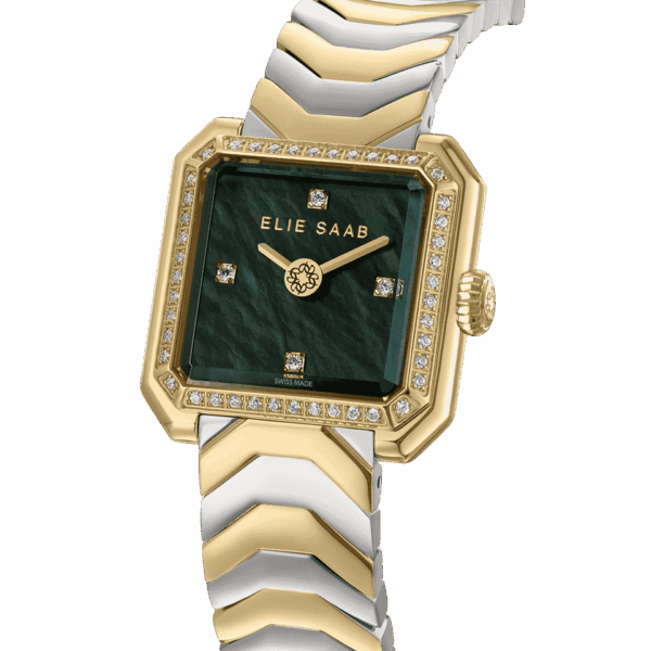 GP Case, 44 Diamonds on Case, 4 on Dial, Green MOP Dial,