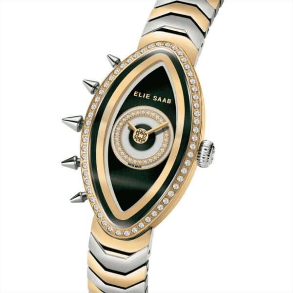 GP Case, 86pcs Diamonds on Bezel and Dial, Green/Light