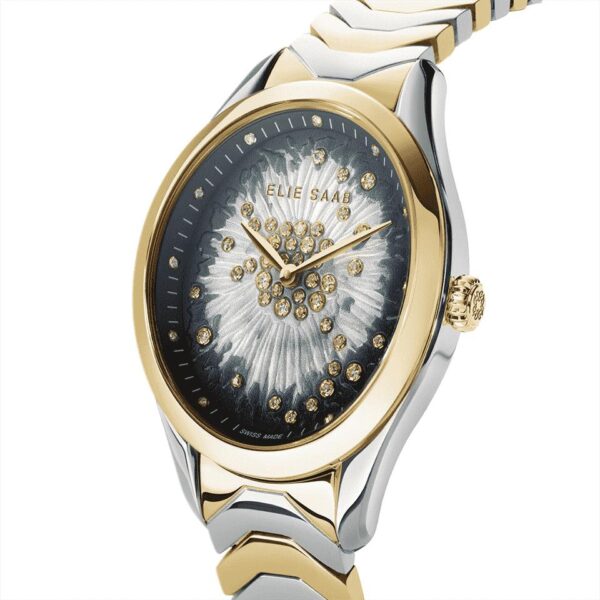 SS Case, GP bezel & crown, Diamonds on dial and Index, Green Dial, GP Band-Butterfly Buckle