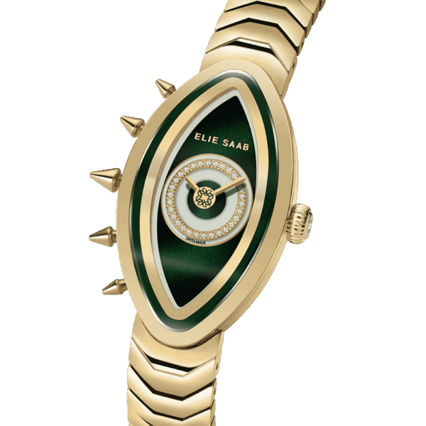 GP Case, 30 Diamonds on Dial, Green/Light Green Dial, GP