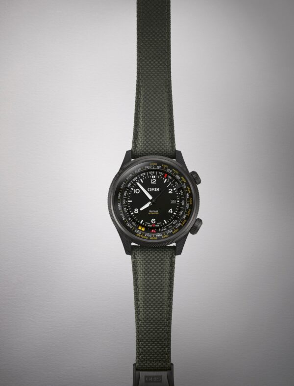 Oris ProPilot Altimeter Dial: black, arab num Textile strap olive Goods total excl. tax