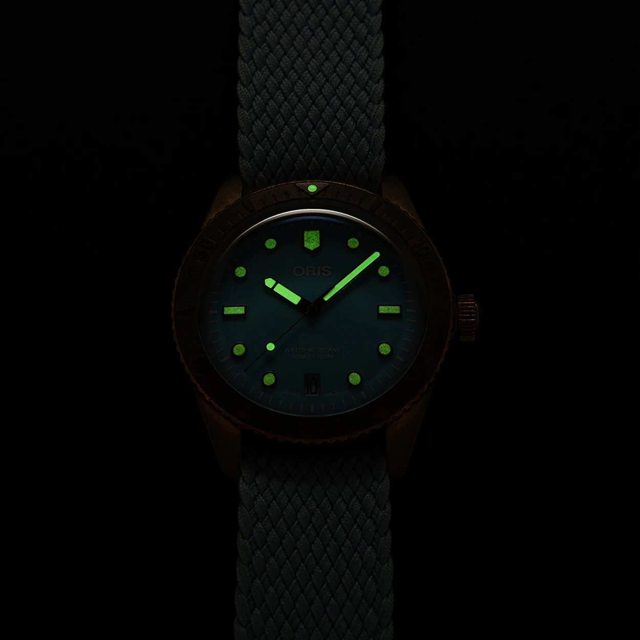 Oris Divers Sixty-Five, Dial:Blue Textile Strap blue