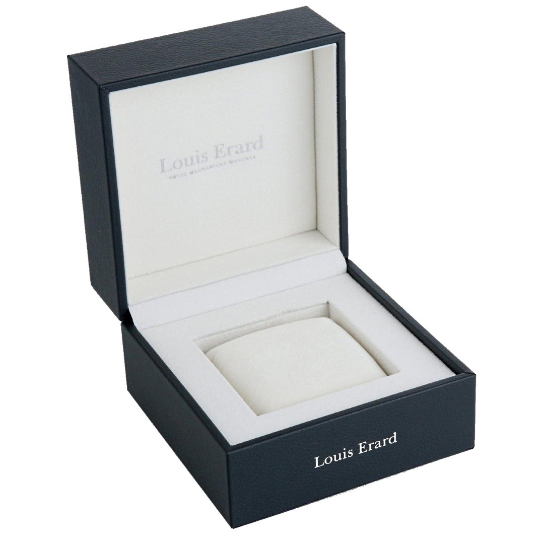 EC, MAM Chronograph, Movement SW500MPC, Steel case polished, 43mm, Silver dial, Leather strap Nubuck chocolate