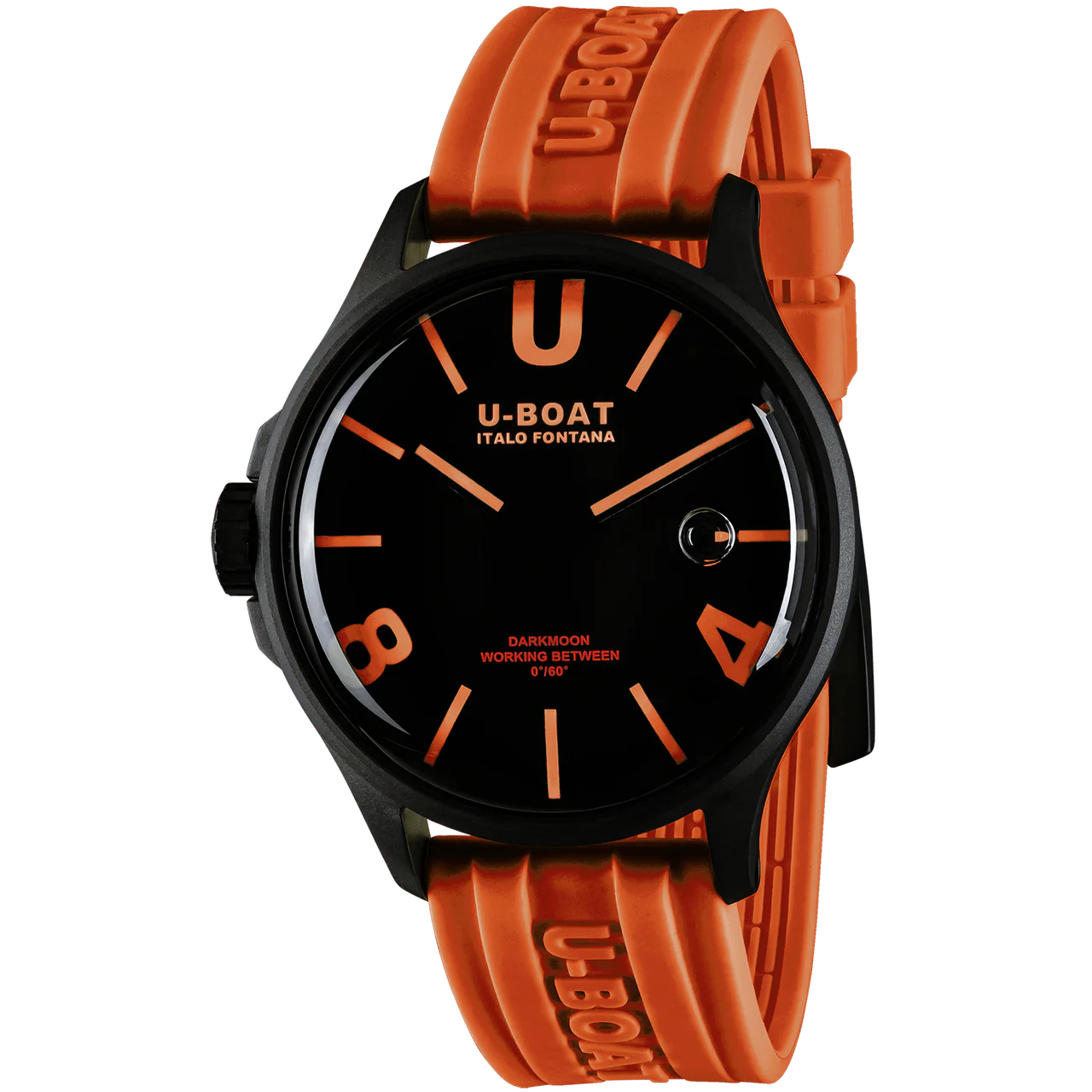 U-Boat Watch Darkmoon 44 Orange Black Curved PVD 9538/A - Specification